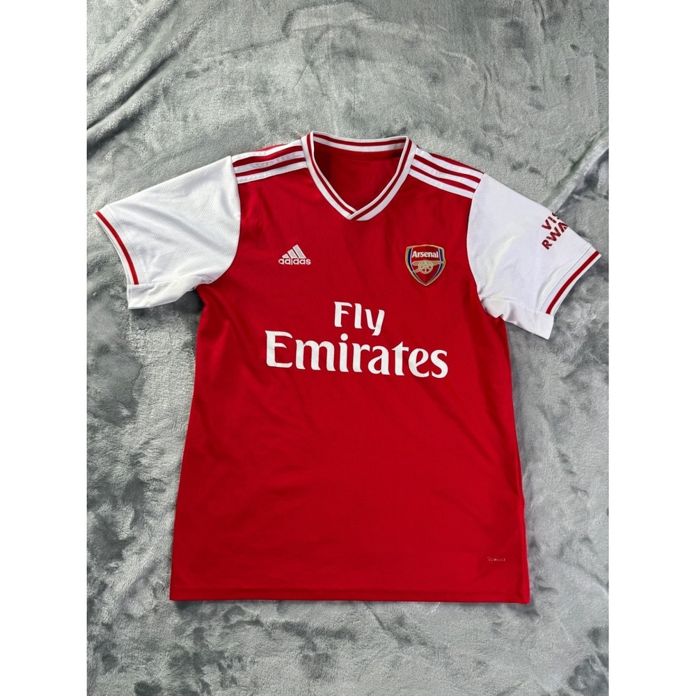 adidas Arsenal 2019-20 Home Jersey Mens Lacazette 9 Red Soccer Shirt 20x29 M